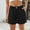 Black, variant on POROPL Womens Shorts Summer Fashion High Waist Pleated Sports Gym Fitness Shorts with Pockets