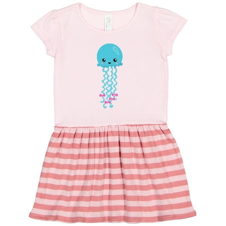 

Inktastic Cute Jellyfish Little Jellyfish Blue Jellyfish Gift Toddler Girl Dress