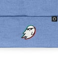 thumbnail image 2 of Dalix Ghost Life Embroidered Beanie Hat Knit Cap Cold Weather Womens in Periwinkle, 2 of 5
