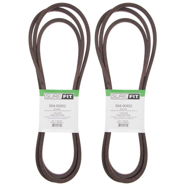 SureFit Deck Drive Belts Replacement for Exmark 1163455 48" Pioneer 52