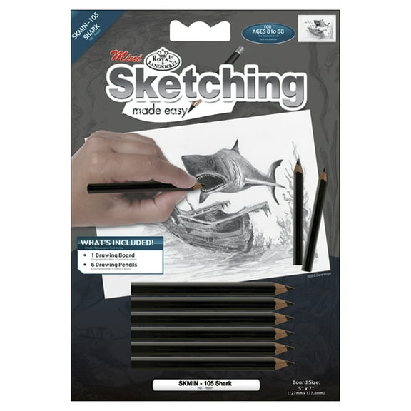 Royal & Langnickel(R) Sketching Made Easy Kit 5"X7"-Shark
