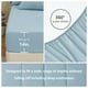 thumbnail image 5 of Juego de edredón CozyLux para cama tamaño queen, 7 piezas, color azul claro, en una bolsa, 5 of 7