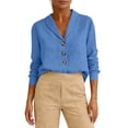 thumbnail image 5 of GUACER Long Sleeve Blouses for Women Casual Cotton Linen Button Down V Neck Loose Elegant Business Clothes, 5 of 8