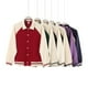 thumbnail image 2 of Heavyweight 380g color-blocked lapel baseball jacket, unisex, autumn/winter preppy style, loose casual button-down cardigan., 2 of 4