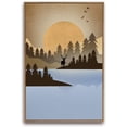 thumbnail image 3 of IDEA4WALL Framed Canvas Wall Art for Living Room, Bedroom Nordic Style Mountains Canvas Prints for Modern Home Decoration Ready to Hang, 3 of 4