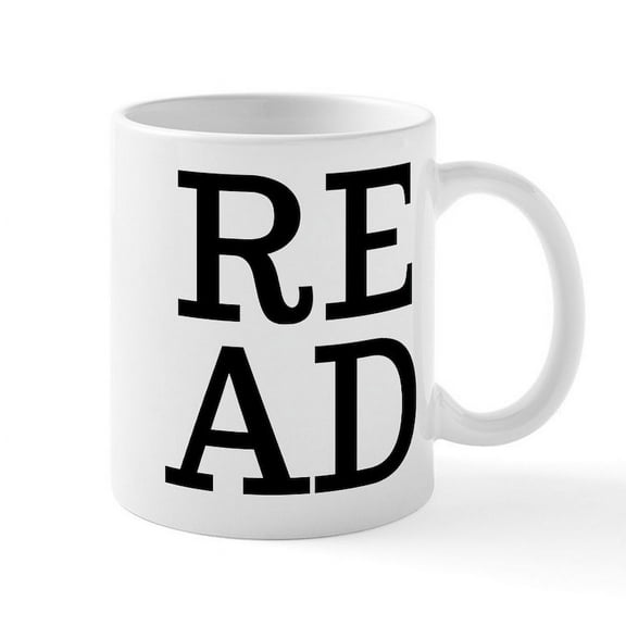 CafePress - Read - 11 oz Ceramic Mug - Novelty Coffee Tea Cup