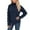 Black, variant on Women's High Neck Button Knit Sweater – Long Sleeve Pullover, Casual Comfortable Warm Soft Loose Fit Cozy Top for Fall & Winter