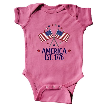 

Inktastic America Est 1776 4th of July Gift Baby Boy or Baby Girl Bodysuit