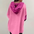 thumbnail image 6 of Xcmzpl Womens Hoodies Cute Solid Color Hooded Sweatshirt Travel Pullover Tops Dressy Casual Long Sleeve T-shirts Fall Fashion, 6 of 6