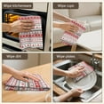 thumbnail image 5 of 6 Pcs Funny Kitchen Towels,Red and White Christmas Striped Pattern Microfiber Dish Towels,Kitchen Tea Towels,Kitchen Towel Set (18" X 26"), 5 of 7