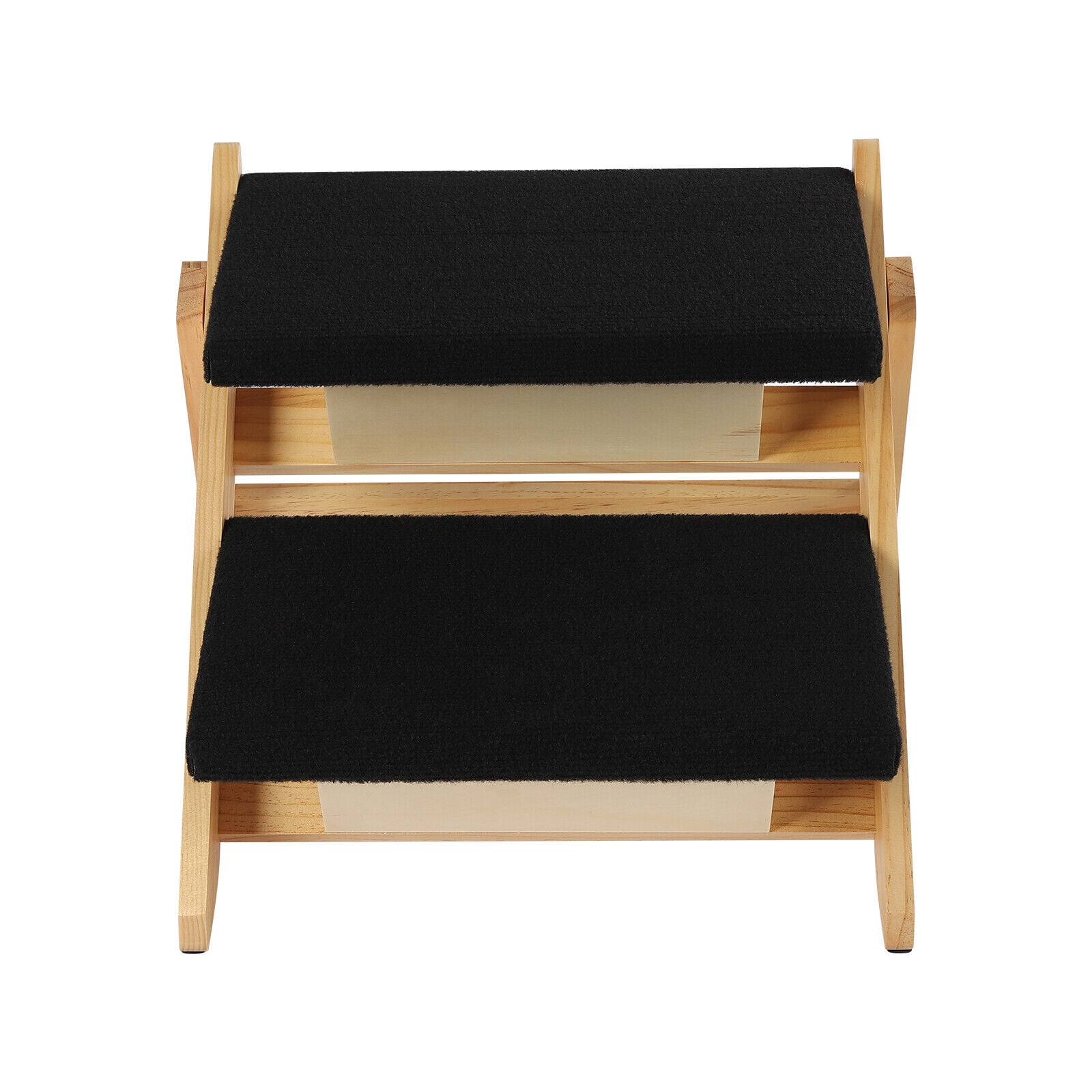Foldable 2/4 Pedals Wooden Pet Ramp Freestanding Cat Dog Wood Steps Ladder Stairs High Bed