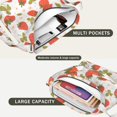 thumbnail image 3 of Canvas Tote Bag for Women Canvas Book Tote Bag Strawberry 4 Reusable Bags for Book Bible, 3 of 5