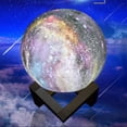 thumbnail image 3 of Bearachild Lámpara de luna con impresión 3D regulable con soporte, Control táctil, recargable, luz nocturna para dormir, herramienta de iluminación para Iluminación y accesorios Bearachild HA065897-00, 3 of 6