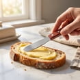thumbnail image 4 of Butter Spreader,Stainless Steel Butter Spreader with Straight Edge and Wooden Handle, 4 Count, 4 of 6