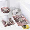 thumbnail image 4 of Shower Curtain 4 Piece Set Cute Boho Elephant Bathroom Shower Curtain Set with Rugs Watercolor Animal Flower Farmhouse Bathroom Shower Set for Bathtub Decor 72inch X 72inch, 4 of 8