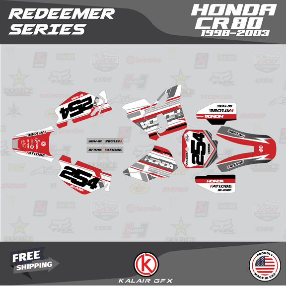 Kalair GFX Graphics Kit for Honda CR80 (1998-2003) Redeemer Series