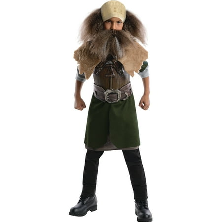 Kids Childs Boys Lord of the Rings Hobbit Dwarf Viking Dwalin Character Costume