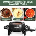 thumbnail image 2 of Sunvivi 3 QT Fondue Set, Electric Fondue Pot Set for Melting Chocolate & Cheese, 1000W Non-Stick Fondue Maker with Adjustable Temperature Control and 8 Color-Coded Forks, Ideal for Dessert & Broth, 2 of 10