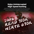 thumbnail image 3 of KingSpec XG7000 1TB NVMe SSD PCIe 4.0-7400MB/s Read Speed, 3D TLC NAND M.2 2280 Internal SSD, Compatible with Gaming PC, Laptop, PS5 Console, 3 of 8