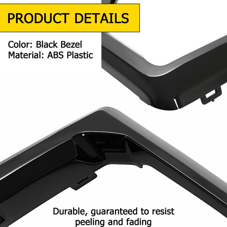 Fog Light Bezel Cover For 2019-2021 GMC Sierra 1500 1 Left & Right Pair ...
