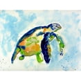 thumbnail image 2 of Betsy Drake DM134 Blue Sea Turtle Doormat 18 x 26, 2 of 3