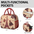 thumbnail image 6 of Insulated Lunch Bag Women Large Insulated Lunch Bag for Work for Adult Men Leakproof Cooler Lunch Bags for Work Office Travel Picnic (parispostcardvector22), 6 of 7