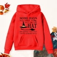thumbnail image 4 of larppty Halloween Sweatshirt Boys and Girls Casual Long Sleeve Hoodies Cute Oversized Fleece Pocket Sweatshirt Tops (Red,12-13 Years), 4 of 6