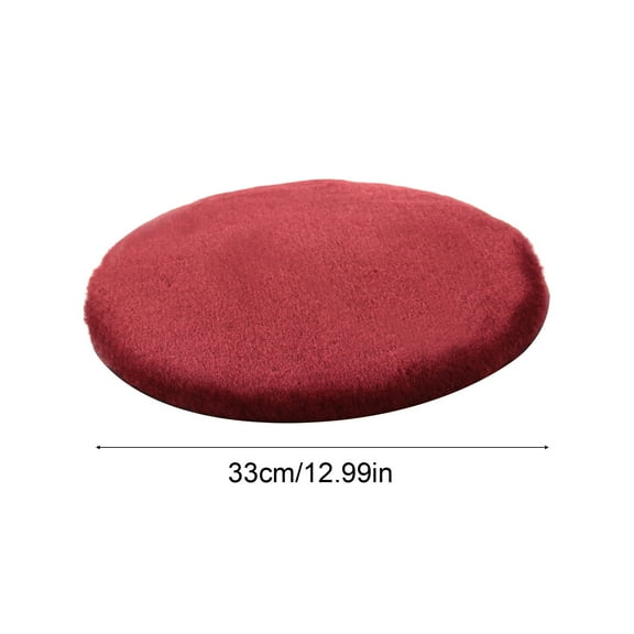 Soft Chair Cushion, Round Bar Stool Velvet Covers with Elastic Band Stretch, Washable Slipcovers for 13" Round Stool Chair