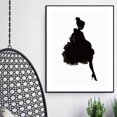 thumbnail image 5 of Dalazy Black Abstract Ink Single Leg Girl Unframed Simple Canvas Art HD Printed Oil Paintings Posters Pictures, 5 of 5