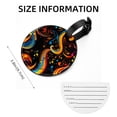 thumbnail image 5 of Note Set of 2pcs PU Leather Round Suitcase Tags with Privacy Cover and Name ID Tag - Ideal for Travel Luggage, Handbags, Backpacks, School Bags, 5 of 6