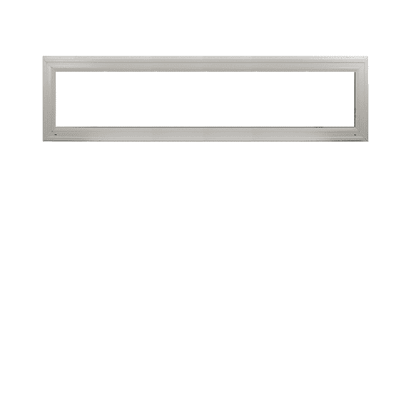 Double Pane Transom Windows 72" x 10" Vinyl Window Argon Gas DP50 Non-Opening Low-E Glass