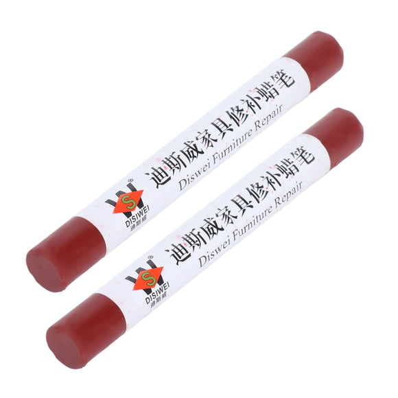 2 Piezas Kit De Reparación De Cera Para Muebles Crayón Para Reparar Arañazos En Muebles Y Gabinetes De Fácil De Usar 11x1.3 Cm