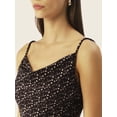 thumbnail image 5 of DressBerry Women's Printed Velvet Sleeveless Cropped Top High Waist Cowl Neck Casual Summer Wear Western Style Body Fit Short Top, 5 of 8
