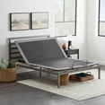 thumbnail image 5 of Metal Platform Bed Frame with Metal Headboard - Box Spring Not Required - Wood Slat Support  Grey  Full, 5 of 6
