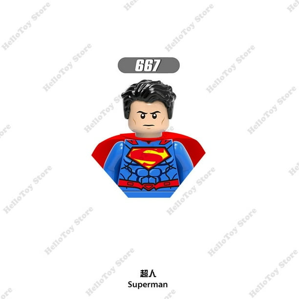 Disney Superheroes Superman Joker Bat Man Doctor Fate Mini Action Figure Bricks Building Blocks Movie Dolls Model Kids Toys Gift Gao Jinjia LED