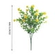 thumbnail image 4 of 1 Ramo de Flores Artificiales para Exteriores, Arbustos Verdes, Decoración de Porche de Jardín, Amarillo, 4 of 5
