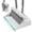 White, variant on JOYMOOP White Broom and Dustpan Set – No Tangle Bristles, Upright Stand up Design, Foldable Collapsible Dustpan with Angled Broom, Space Saving Cleaning Supplies for Home Kitchen Hardwood Floor