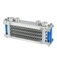thumbnail image 1 of Unique Bargains Silver Tone M12 Interface Engine Oil Cooler Radiator Universal for Dirt Bike Monkey Bike 50CC-160CC, 1 of 7