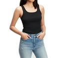 thumbnail image 2 of Efit 3-12 Pack Mixed Colors Women 100% Cotton Basic Ribbed Tank Top Sleeveless Shirts, 2 of 5