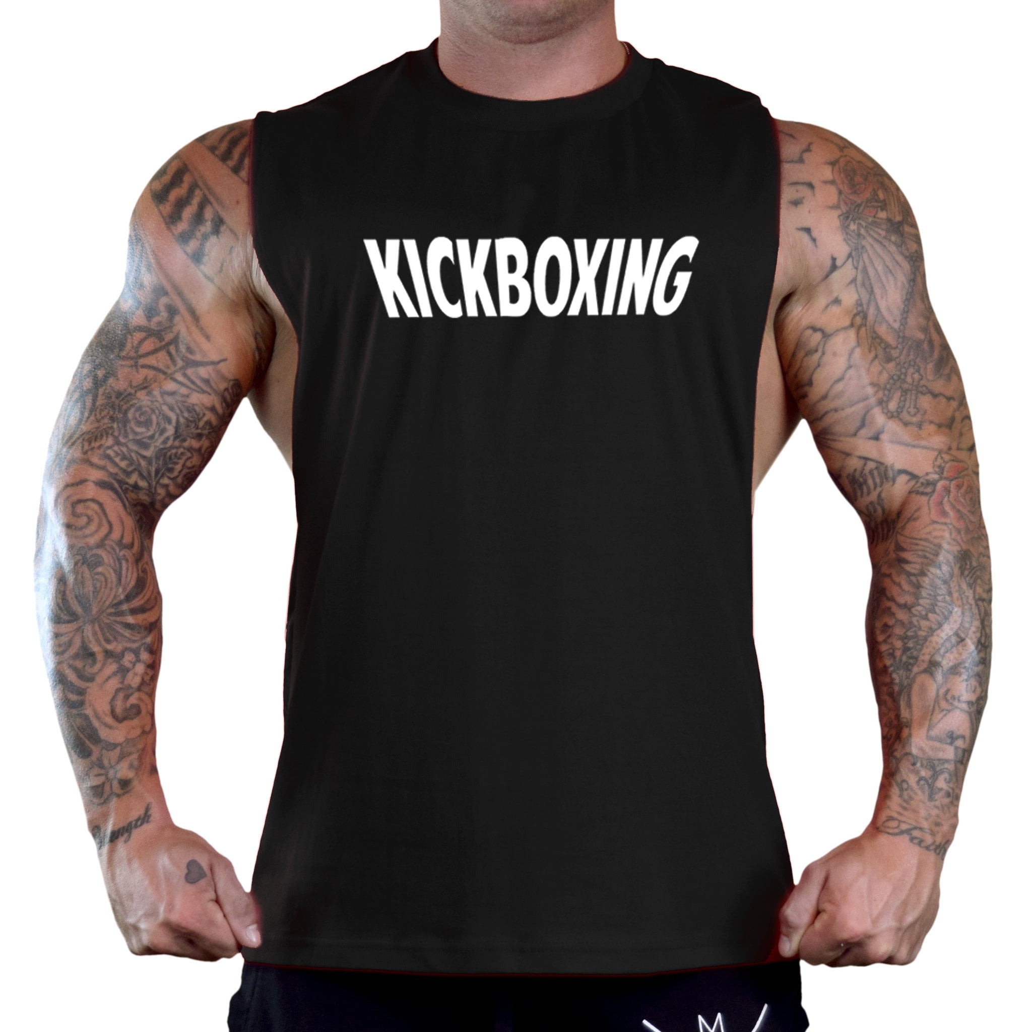 Interstate Apparel Mens Kickboxing V440 Sleeveless Zipper Hoodie Interstate Apparel Mens Kickboxing V440 Sleeveless Zipper Hoodie
