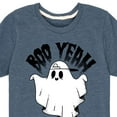thumbnail image 3 of Instant Message - Scary Cool Ghost Boo Yeah - Toddler & Youth Short Sleeve Graphic T-Shirt, 3 of 6