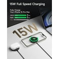 thumbnail image 3 of SWTSWT 15W Magnetic Wireless Charger 2-Pack Fast Charging Compatible with MagSafe Charger iPhone 17 Air Pro Max/16/15/14/13/12 Series/Airpods Black, 3 of 7