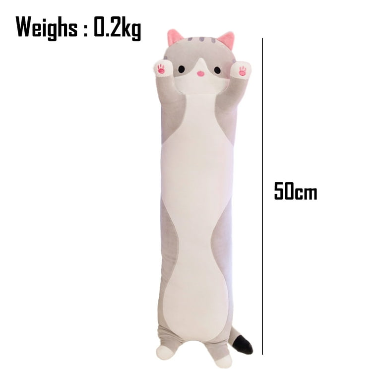 Long Plush Cat Body Pillow, Cat Stuffed Animals Soft Plushies
