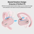 thumbnail image 2 of Audífonos Inalámbricos TOZO O2 de Oreja Abierta Bluetooth 5.3 Rosa, 2 of 8