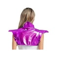 thumbnail image 2 of XUNZOO Boléro Gothique Métallique Brillant pour Femmes pour Halloween & Spectacles de Performance Violet TTG, 2 of 6