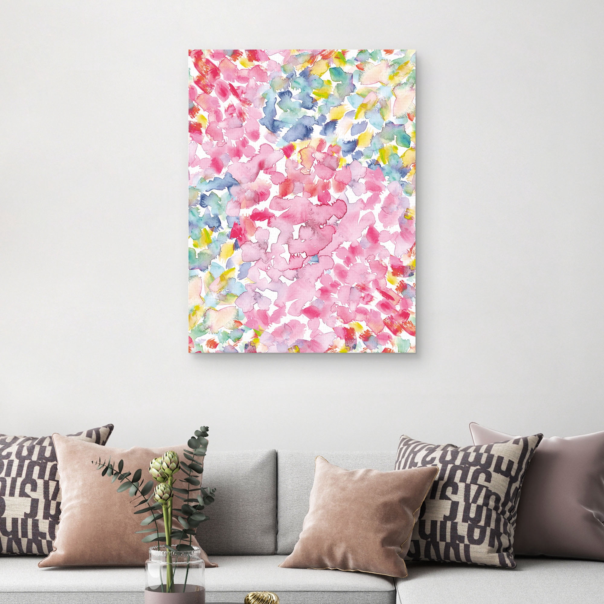 Dancing Shapes by Willowbrook Fine Art Canvas Art Print