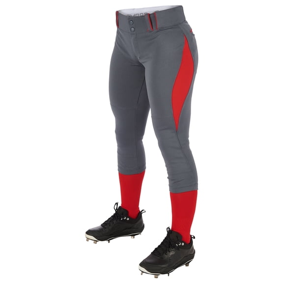 Surge 2 color Softball Pant - GRAPHITE,SCARLET - 2XL