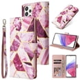 thumbnail image 1 of Supershield Samsung Galaxy S22 Plus 5G Wallet Case Marvel Leather Card Holder Flip Protective Shockproof Magnetic Cover - Purple, 1 of 3