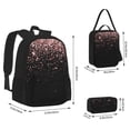 thumbnail image 2 of Balery Rose Gold Glitter1 Mochila Escolar 3 en 1 para Niños - Mochila Resistente con Lonchera Térmica y Estuche - Mochila Escolar para Niños y Niñas, 2 of 7