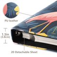 thumbnail image 3 of FORMRS 3 Ring Photo Album 4"x6" Self Adhesive Large Capacity PU Leather Cover, Floral Flamingo, 3 of 8